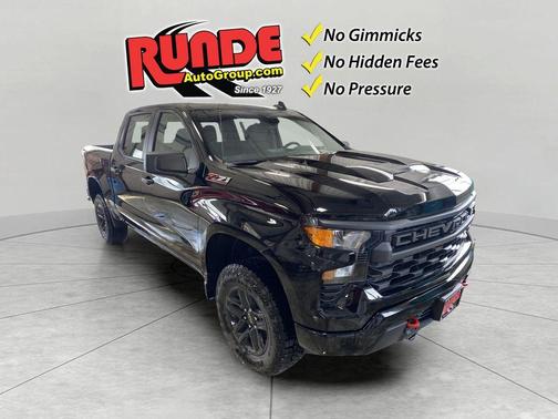 Black 2026 Chevrolet Silverado 1500 Custom Trail Boss