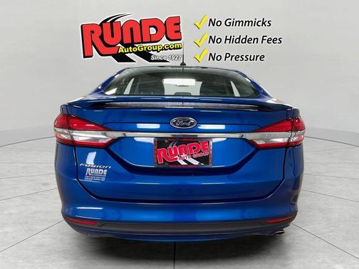 Blue 2017 Ford Fusion S