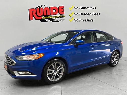 Blue 2017 Ford Fusion S