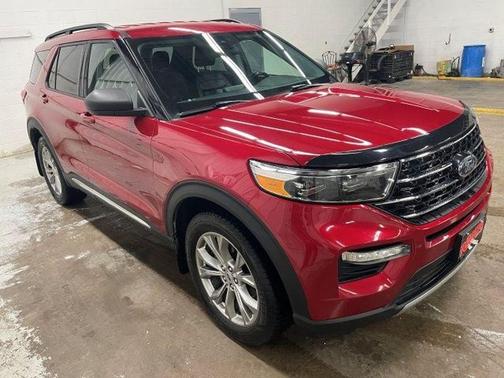 Red 2021 Ford Explorer XLT
