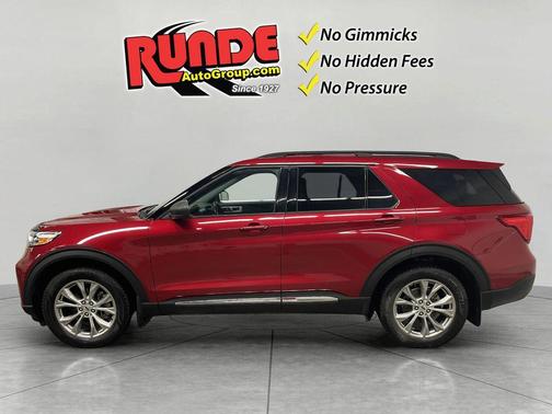 Red 2021 Ford Explorer XLT