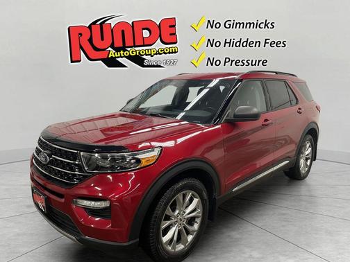 Red 2021 Ford Explorer XLT