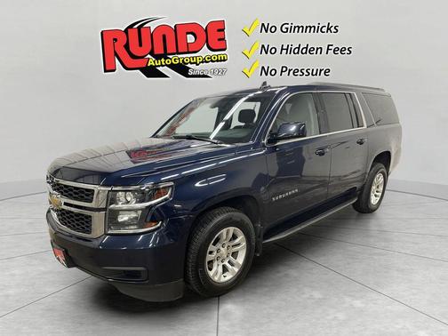 Blue 2017 Chevrolet Suburban LS