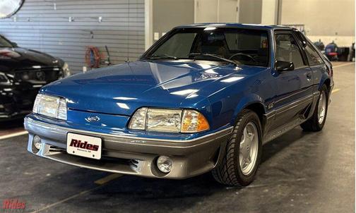 Ultra Blue 1991 Ford Mustang GT