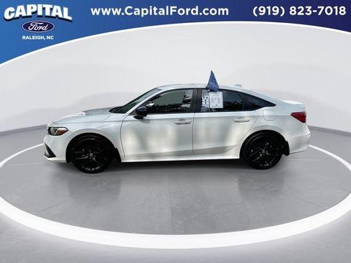 Platinum White Pearl 2024 Honda Civic Sport