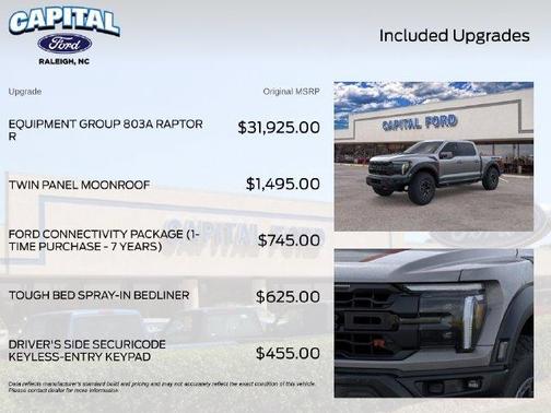 Gray Metallic 2026 Ford F-150 Raptor