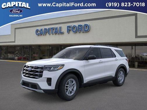 Space White Metallic 2026 Ford Explorer Active