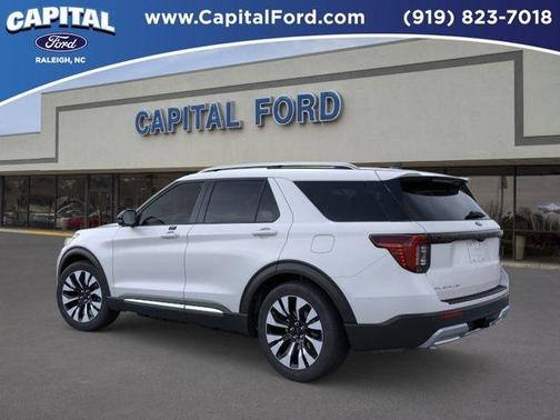 White 2026 Ford Explorer Platinum