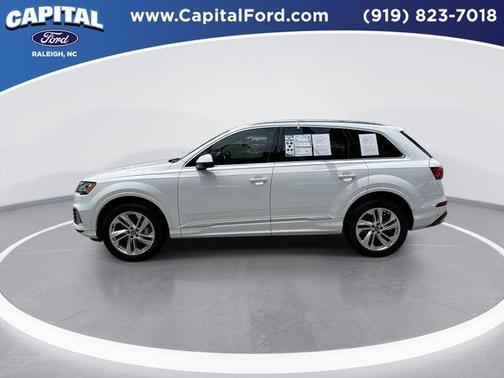 Carrara White 2020 Audi Q7 45 Premium Plus