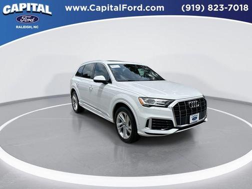 Carrara White 2020 Audi Q7 45 Premium Plus