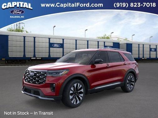 Red Metallic 2026 Ford Explorer Platinum