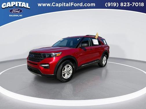 Rapid Red Metallic Tinted Clearcoat 2023 Ford Explorer XLT