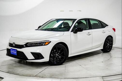 Platinum White Pearl 2023 Honda Civic Sport