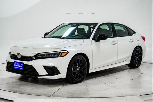 Platinum White Pearl 2023 Honda Civic Sport