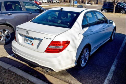 White 2014 Mercedes-Benz C-Class C 300 4MATIC Sport