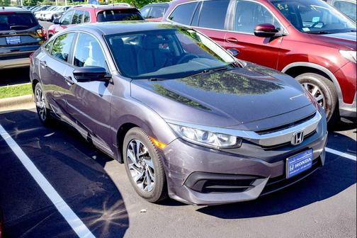 Polished Metal Metallic 2017 Honda Civic EX