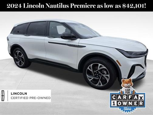 WHITE PLATINUM MET 3C 2024 Lincoln Nautilus PREMIERE