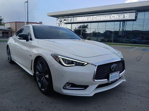 Majestic White 2019 INFINITI Q60 3.0t Red Sport 400