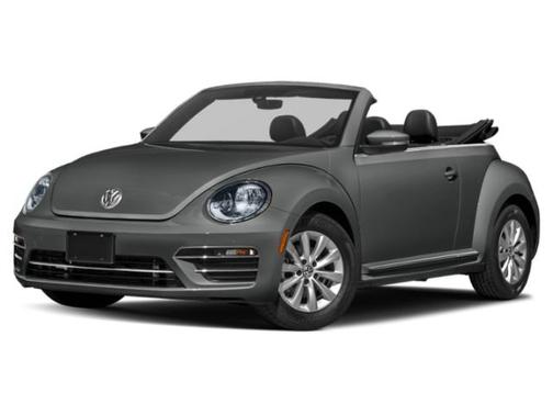 Platinum Gray Metallic/Black Roof 2019 Volkswagen Beetle 2.0T S