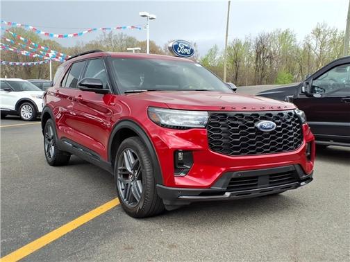Rapid Red Metallic Tinted Clearcoat 2025 Ford Explorer ST-Line