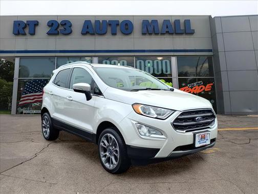 White Platinum Metallic Tri-Coat 2022 Ford EcoSport Titanium