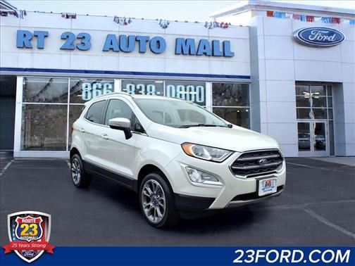 White Platinum Metallic Tri-Coat 2022 Ford EcoSport Titanium