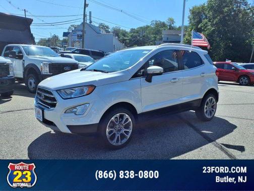 White Platinum Metallic Tri-Coat 2022 Ford EcoSport Titanium