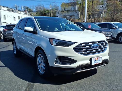 Star White Metallic Tri-Coat 2022 Ford Edge SEL