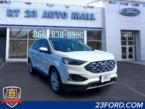 Star White Metallic Tri-Coat 2022 Ford Edge SEL