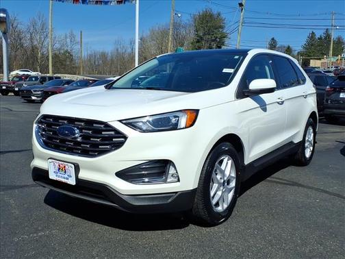 Star White Metallic Tri-Coat 2022 Ford Edge SEL