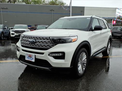Star White Metallic Tri-Coat 2023 Ford Explorer Limited
