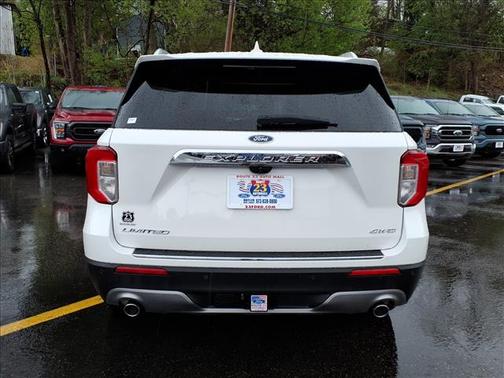 Star White Metallic Tri-Coat 2023 Ford Explorer Limited