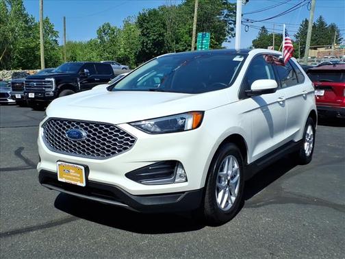 Star White Metallic Tri-Coat 2023 Ford Edge SEL