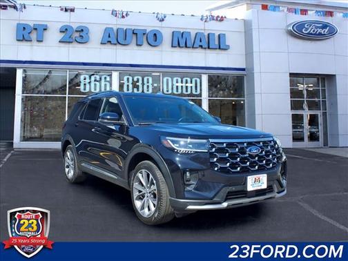 Agate Black Metallic 2025 Ford Explorer Platinum