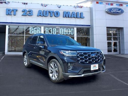 Agate Black Metallic 2025 Ford Explorer Platinum