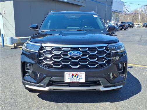 Agate Black Metallic 2025 Ford Explorer Platinum