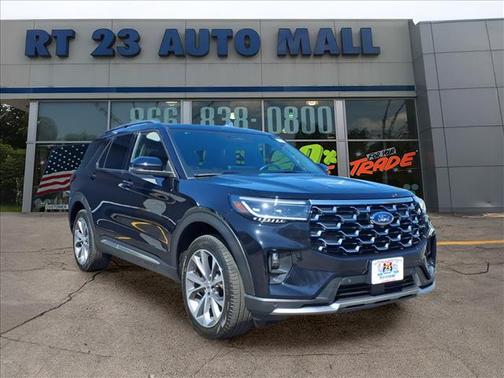 Agate Black Metallic 2025 Ford Explorer Platinum