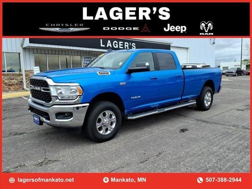 Hydro Blue Pearlcoat 2022 RAM 2500 Big Horn Crew Cab 4x4 8' Box