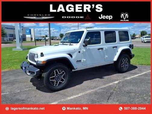 Bright White Clearcoat 2025 Jeep Wrangler 4-Door Sahara 4x4