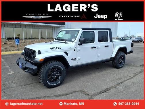 Bright White Clearcoat 2026 Jeep Gladiator Willys 4x4