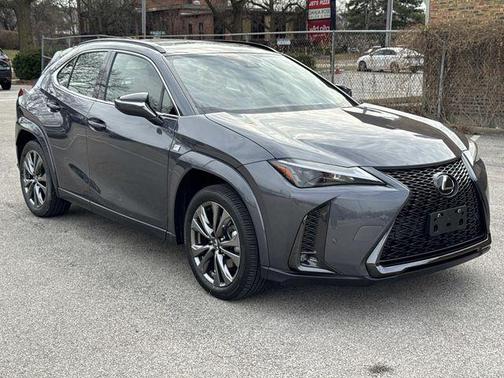 Cloudburst Gray with Obsidian Roof 2024 Lexus UX 250h F Sport