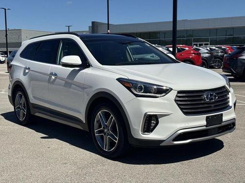 Monaco White 2017 Hyundai SANTA FE Limited Ultimate
