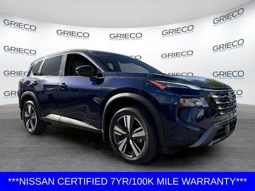 Deep Ocean Blue Pearl/Super Black 2024 Nissan Rogue SL
