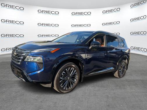 Deep Ocean Blue Pearl/Super Black 2024 Nissan Rogue Platinum