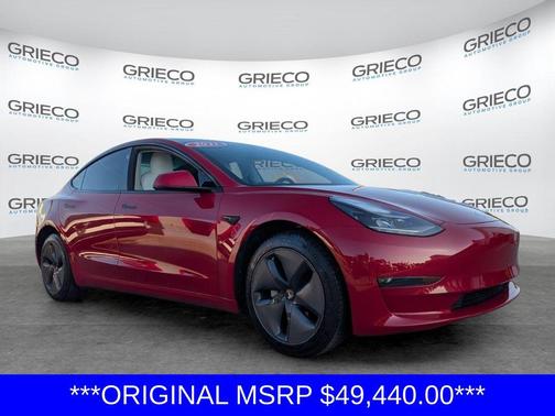 Red Multi-Coat 2021 Tesla Model 3 Standard Range Plus