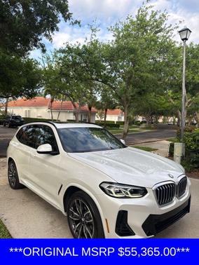Mineral White Metallic 2022 BMW X3 xDrive30i