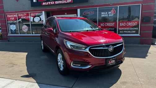 Red 2018 Buick Enclave Essence
