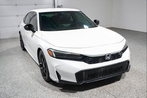 Platinum White Pearl 2025 Honda Civic Sport