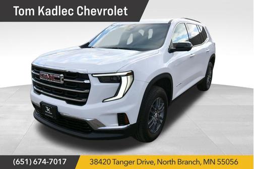 Summit White 2025 GMC Acadia AWD Elevation