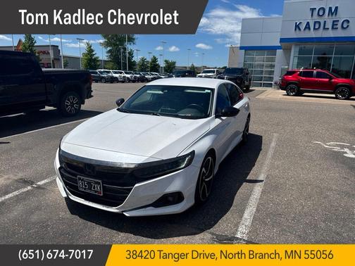 Platinum White Pearl 2021 Honda Accord Sport SE 1.5T